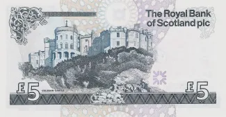 Scotland 5 Pounds, 1988-2010 reverse