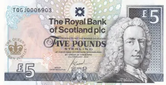 Scotland 5 Pounds, 2002 P-362 obverse