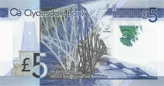 Scotland 5 Pounds, 2015 P-229 reverse