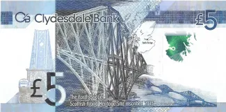 Scotland 5 Pounds, 2016 reverse