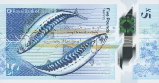 Scotland 5 Pounds, 2016 reverse