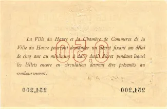 Seine-Maritime, Department of 50 Centimes,  reverse