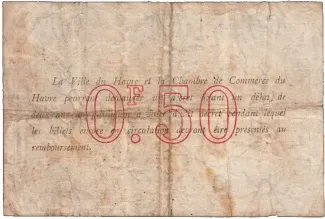 Seine-Maritime, Department of 50 Centimes, 1917 reverse