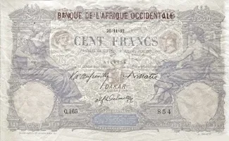 Senegal notgeld 100 Francs, 1919 image