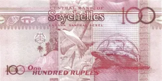 Seychelles 100 Rupees, 2013 P-47 reverse