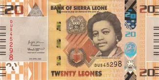 Sierra Leone 20 Leones, 2022 obverse