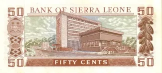 Sierra Leone 50 Cents, 1980 P-9 reverse