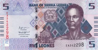 Sierra Leone 5 Leones, 2022 obverse