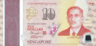 Singapore 10 Dollars, 2015 P-57 obverse
