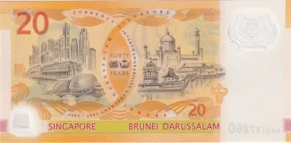 Singapore 20 Dollars, 2007 P-53 reverse
