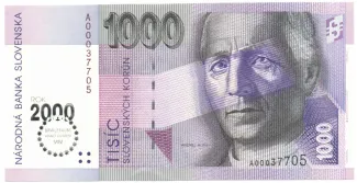 Slovakia 1,000 Kroner, 1993 P-39 obverse