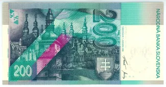 Slovakia 200 Kroner, 1995 P-37 reverse