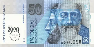 Slovakia 50 Kroner, 1993 P-35 obverse