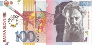 Slovenia 100 Tolarjev, 2001 P-25 obverse