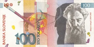 Slovenia 100 Tolarjev, 1992-2003 obverse