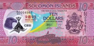 Solomon Islands 10 Dollars, 2023 obverse
