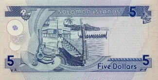 Solomon Islands 5 Dollars, 1997 reverse