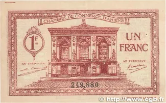 Somme, Department of 1 Franc, 1922 image