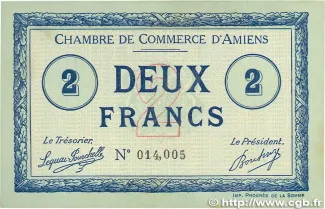 Somme, Department of 2 Francs, 1915 image