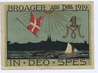Sønderborg, County of 1 Mark, 1919 reverse