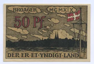 Sønderborg, County of 50 Pfennigs, 1919 reverse