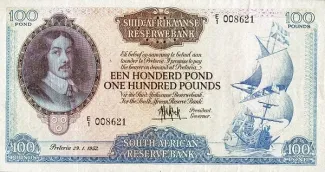 South Africa 100 Pounds, 1952 image