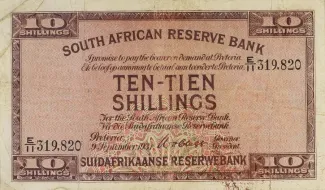 South Africa 10 Shillings, 1947 image