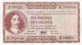 South Africa 10 Shillings, 1959 image