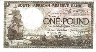 South Africa 1 Pound, 1922 image