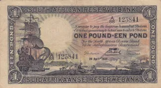 South Africa 1 Pound, 1947 image