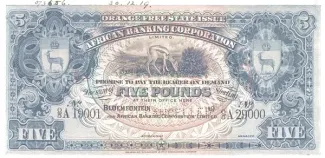 South Africa 5 Pounds, 1910 image