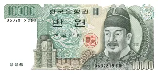 South Korea 10.000 Won, 1983 obverse