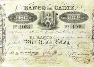 Spain 1.000 Reales de Vellón,  obverse