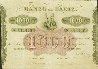 Spain 1.000 Reales de Vellón,  obverse