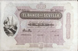 Spain 1.000 Reales de Vellón,  obverse