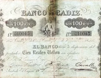 Spain 100 Reales de Vellón,  obverse