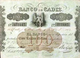 Spain 100 Reales de Vellón,  obverse