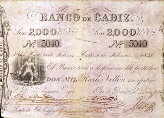 Spain 2.000 Reales de Vellón,  obverse