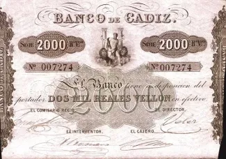 Spain 2.000 Reales de Vellón,  obverse