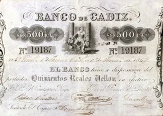 Spain 500 Reales de Vellón,  obverse