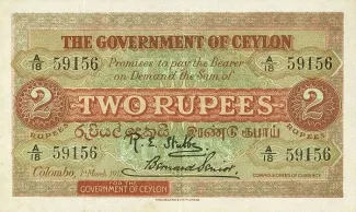 Sri Lanka 2 Rupees, 1917 image