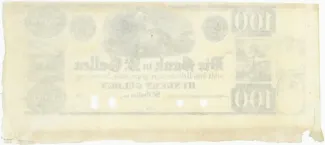 St. Gallen 100 Gulden, 1837 reverse