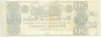 St. Gallen 50 Gulden, 1837 reverse