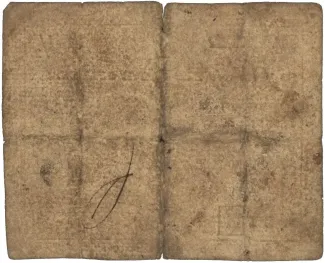 Suriname 0 Gulden, 1829 reverse