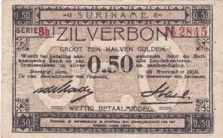 Suriname 0 Gulden, 1918 obverse