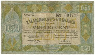 Suriname 0 Gulden, 1920 obverse