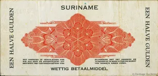 Suriname 0 Gulden, 1940-1942 reverse