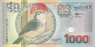 Suriname 1.000 Gulden, 2000 obverse