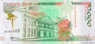 Suriname 10.000 Gulden, 1997 obverse