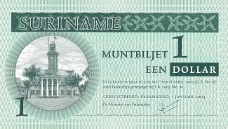 Suriname 1 Dollar, 2004 obverse